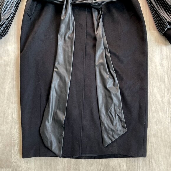 KM by Lange Cocoon Wool Coat Black Size Large NEW NWT - Picture 6 of 16